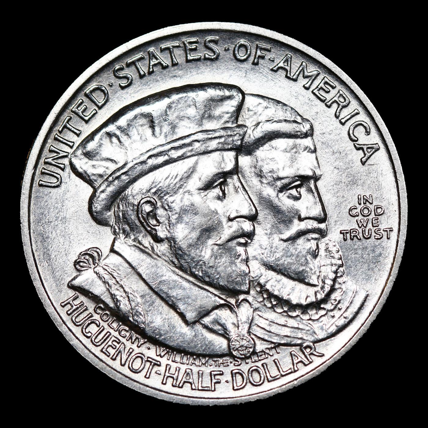 1924 Huguenot Old Commem Half Dollar 50c Grades Select Unc