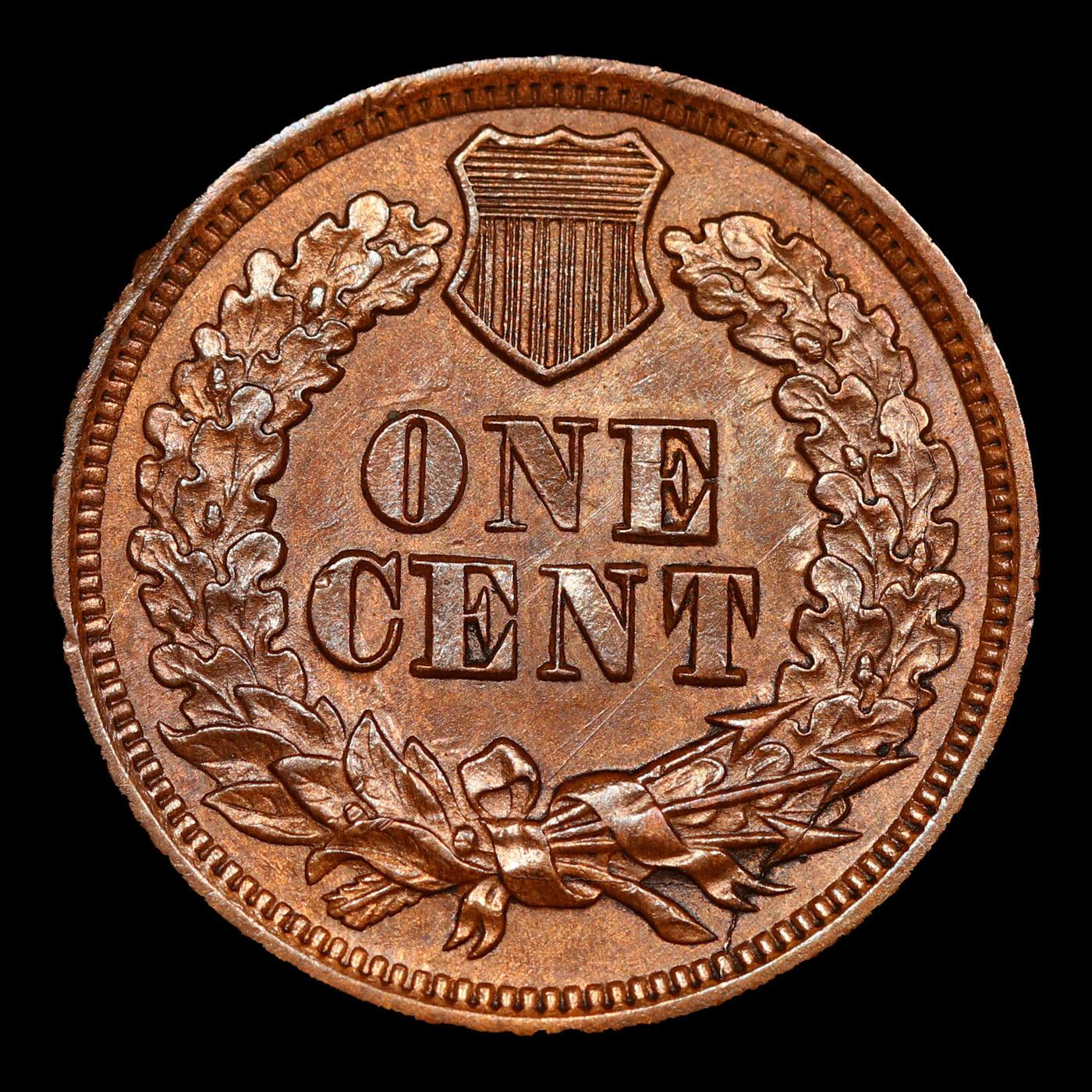 1868 Indian Cent 1c Grades Choice+ Unc BN