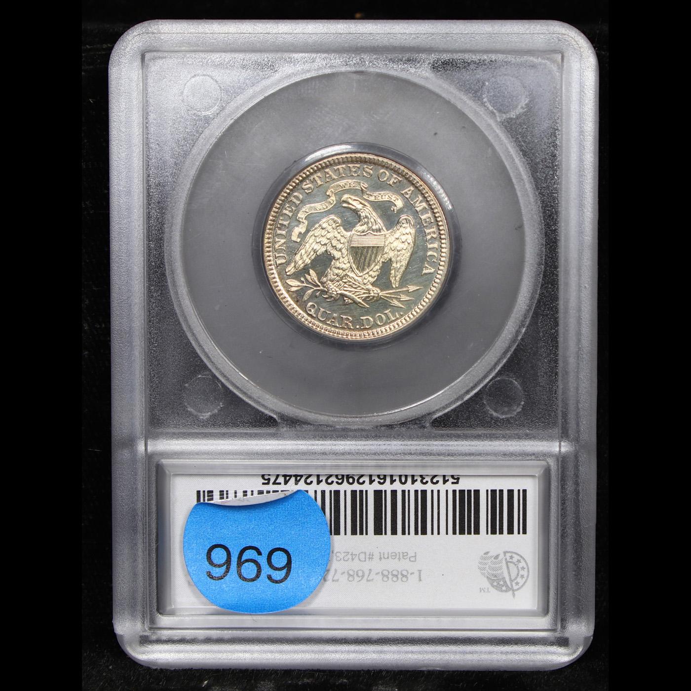 Proof ***Auction Highlight*** 1884 Seated Liberty Quarter 25c Graded pr66 cam By SEGS (fc)