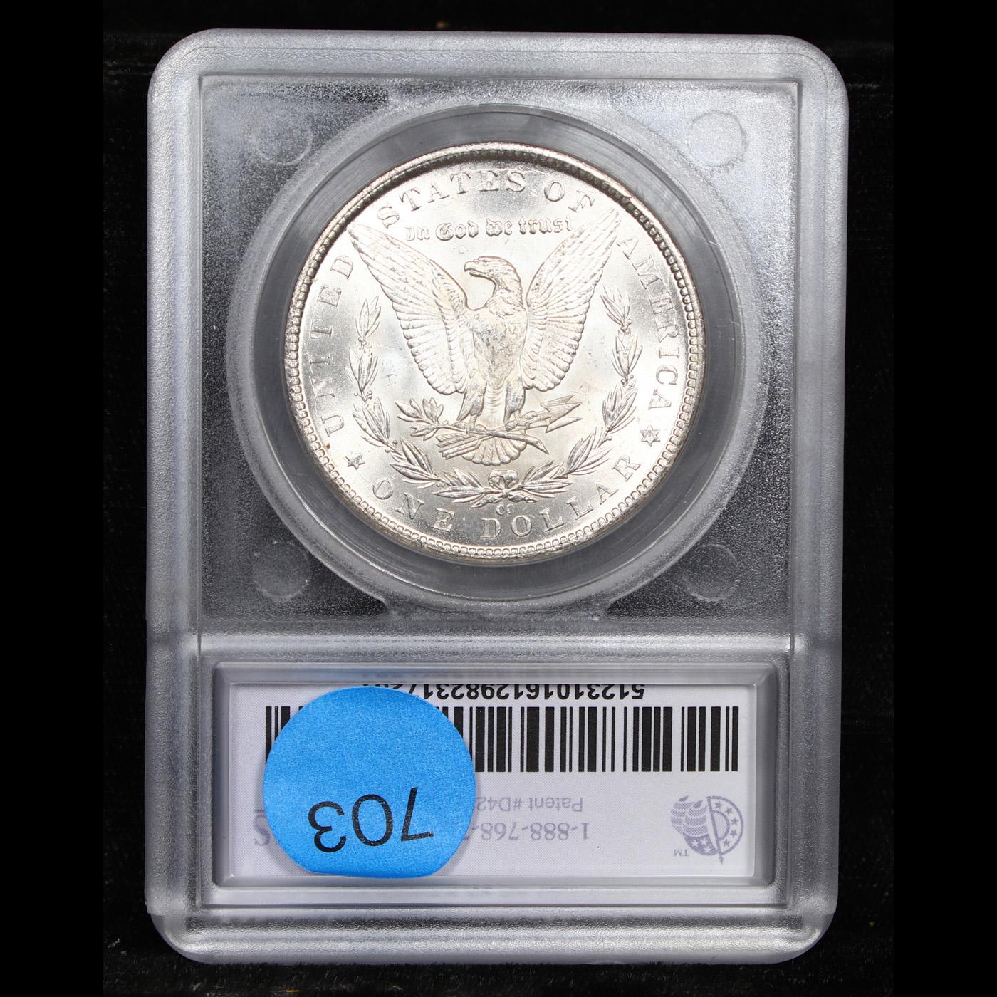 ***Auction Highlight*** 1884-cc vam 4a I3 R5 Near TOP POP! Morgan Dollar $1 Graded ms68 By SEGS (fc)