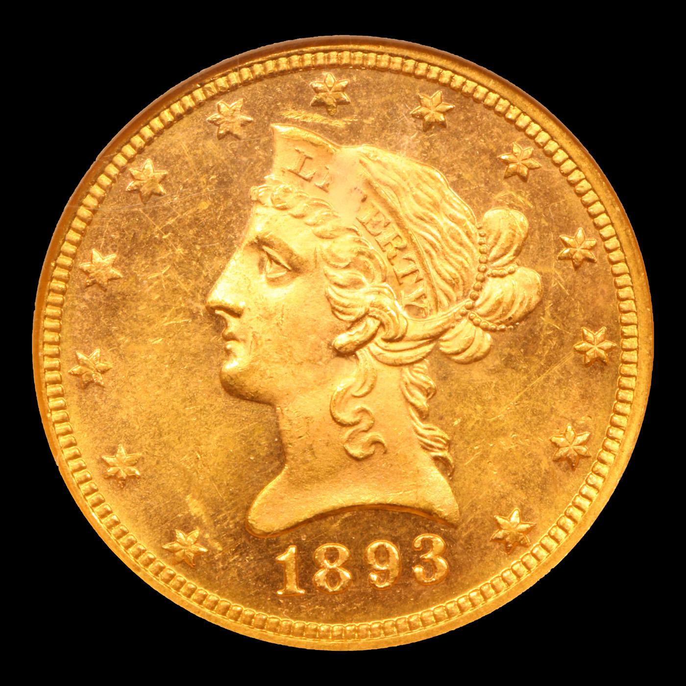 ***Auction Highlight*** NGC 1893-p TOP POP! Gold Liberty Eagle $10 Graded ms63 pl By NGC (fc)