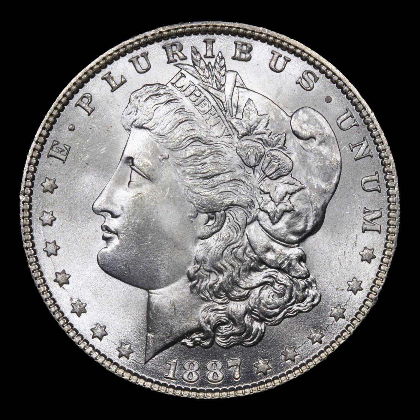 ***Auction Highlight*** 1887-p Morgan Dollar $1 Graded ms67 By SEGS (fc)