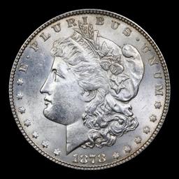 1878-p 7tf Top 100 Vam 141a I4 R5 Morgan Dollar $1 Grades Choice Unc