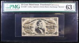 ***Auction Highlight*** US Fractional Currency 25c Third Issue fr-1297 Bust of Wm Fessenden Rare Sur