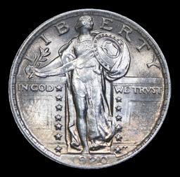 ***Auction Highlight*** 1920-p Standing Liberty Quarter 25c Graded ms65+ FH By SEGS (fc)
