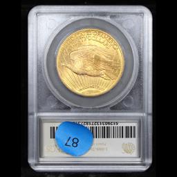 ***Auction Highlight*** 1915-p Gold St. Gaudens Double Eagle $20 Graded ms64+ By SEGS (fc)