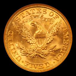 ***Auction Highlight*** 1907 TOP POP Gold Liberty Half Eagle $5 Graded ms68 By SEGS (fc)