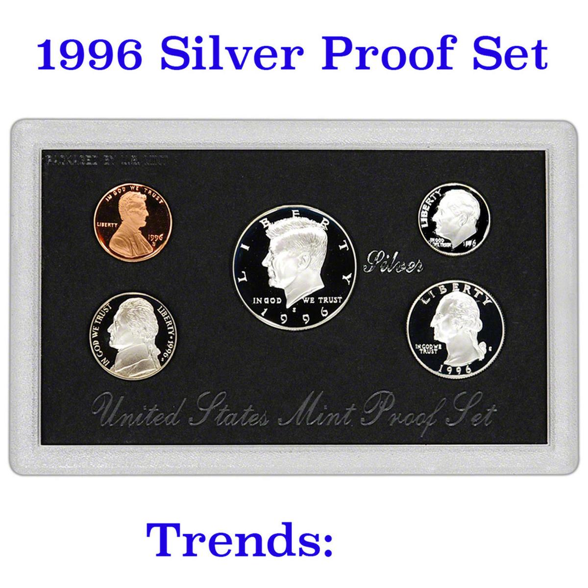 1996 United States Mint Silver Proof Set