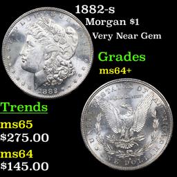 1882-s Morgan Dollar $1 Grades Choice+ Unc