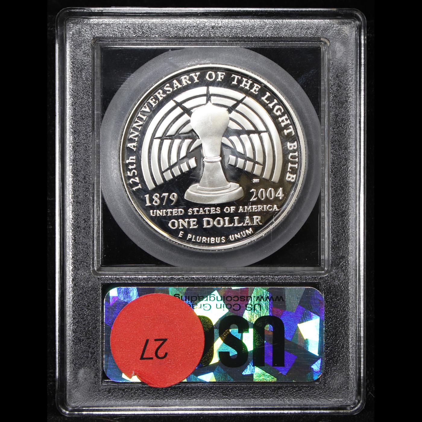 Proof 2004-p Edison Modern Commem Dollar $1 Graded GEM++ Proof Deep Cameo by USCG