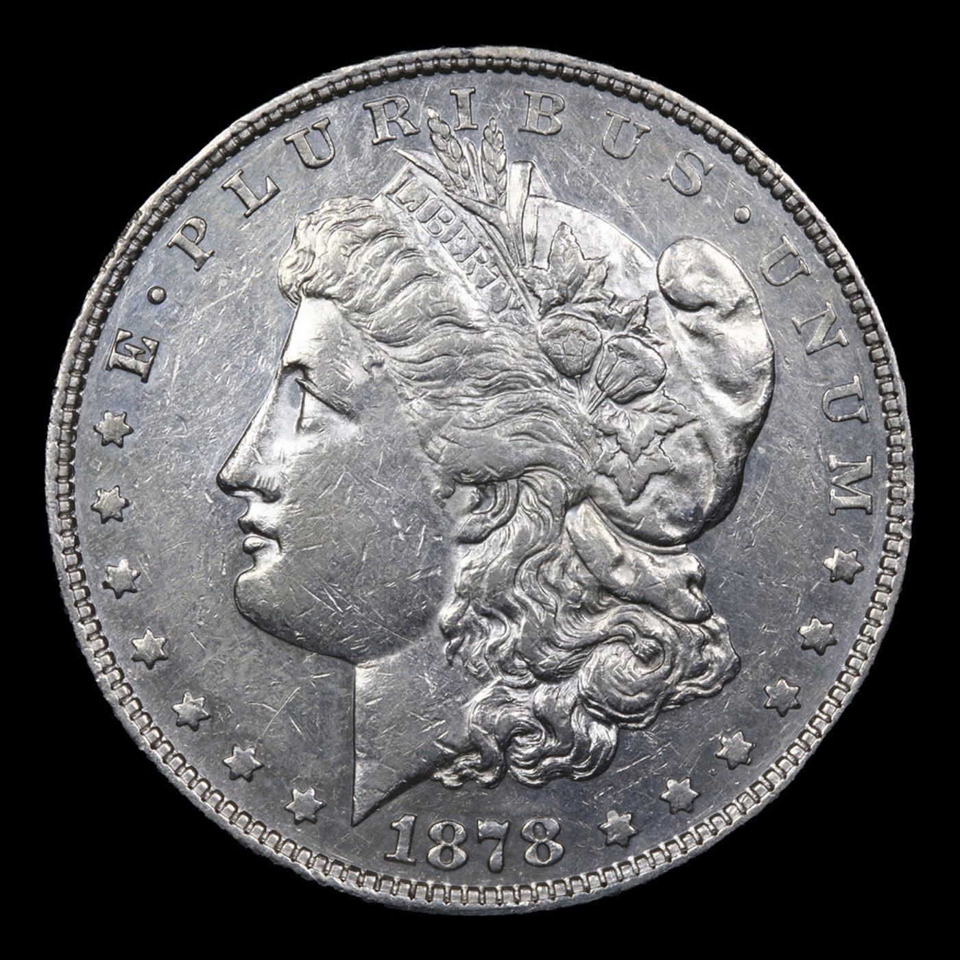 1878-p 8tf Morgan Dollar $1 Grades Choice AU/BU Slider