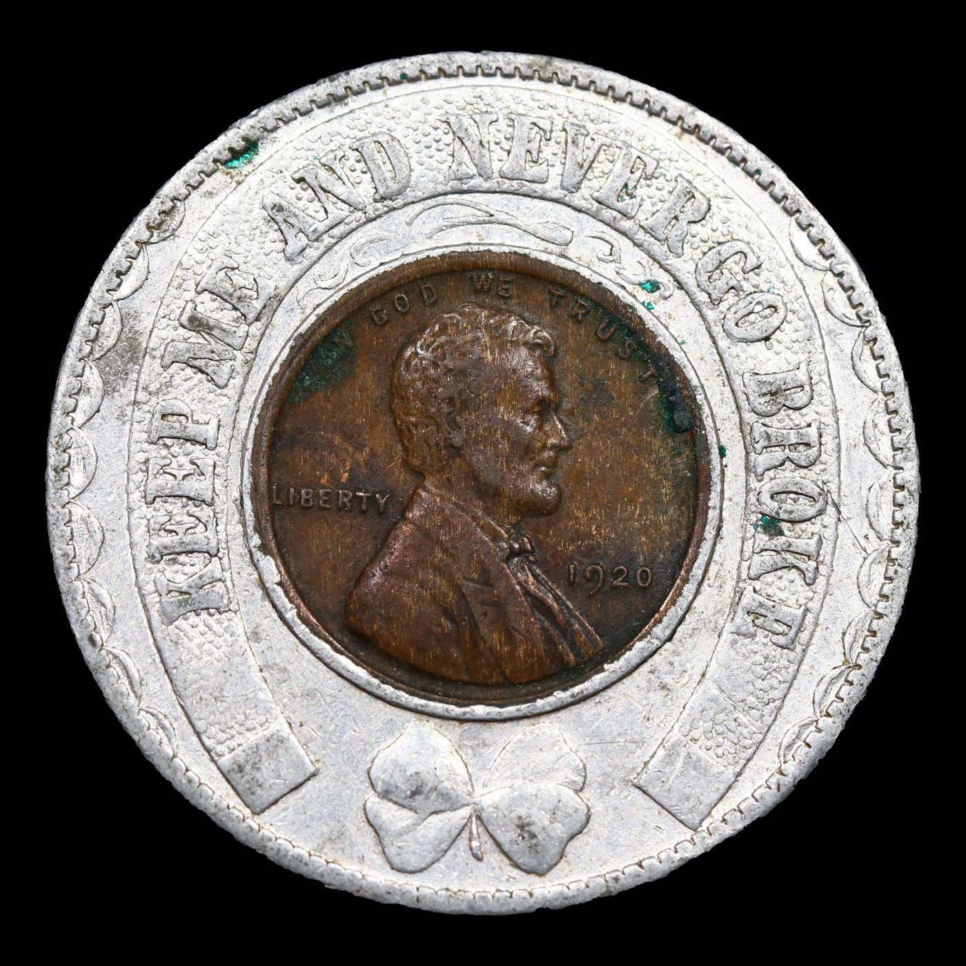 Encased Lucky Penny, 1920-p, Freihofer’s for good bread