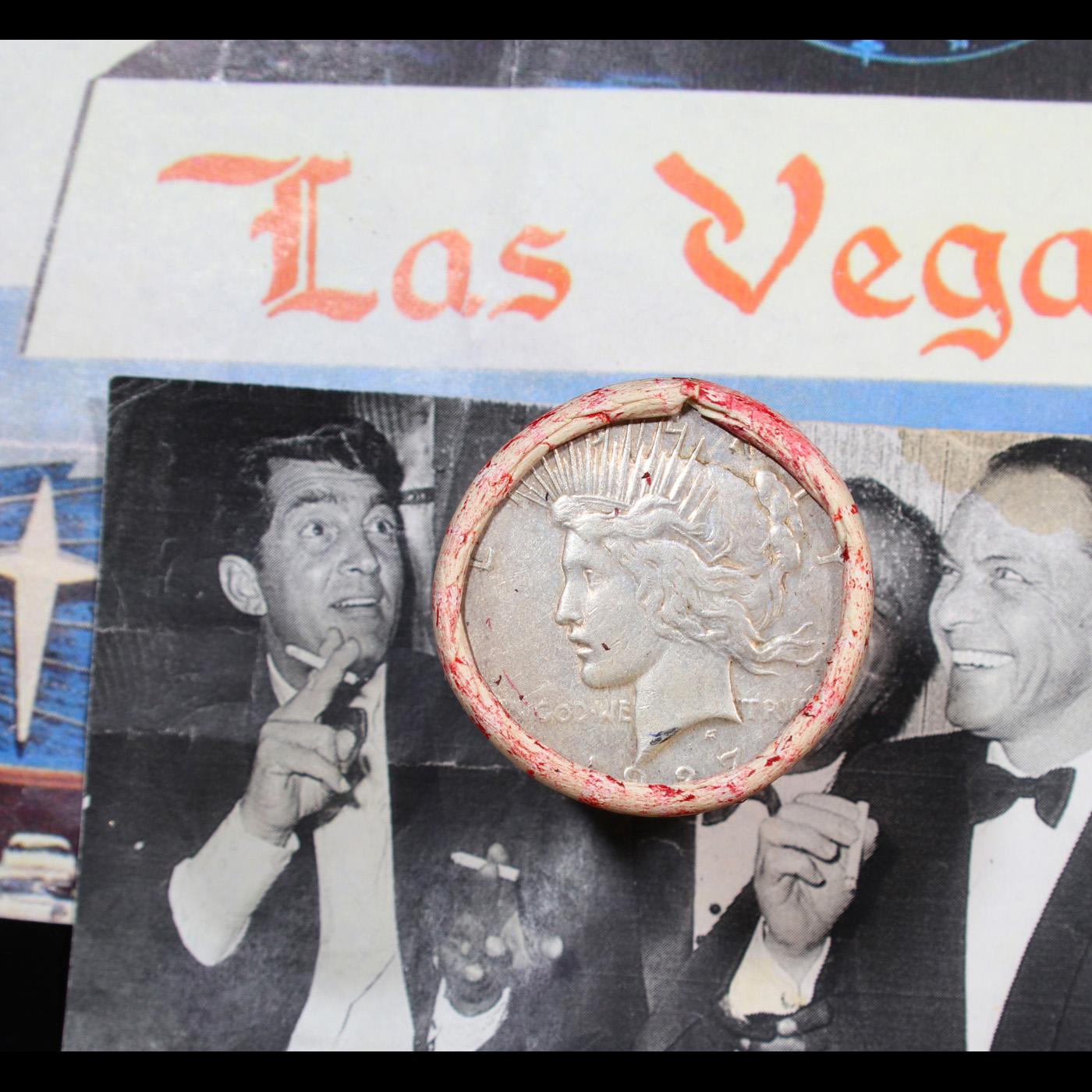 ***Auction Highlight*** Full Morgan/Peace Casino Las Vegas Horseshoe silver $1 roll $20, 1927 & 'cc'