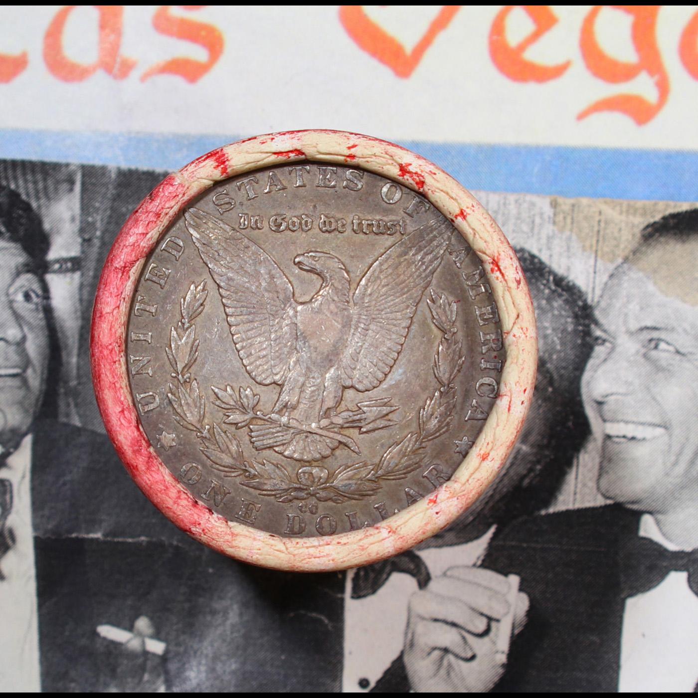 ***Auction Highlight*** Full Morgan/Peace Casino Las Vegas Horseshoe silver $1 roll $20, 1927 & 'cc'