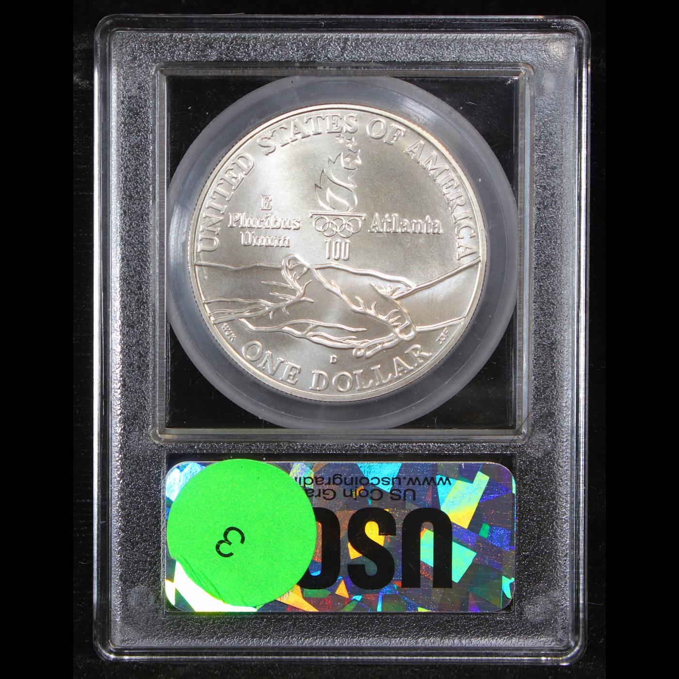 1995-d Olympics Track & Field Modern Commem Dollar $1 Graded ms70, Perfection By USCG