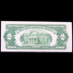 1953 $2 Red Seal Legal Tender Note, FR1509 Grades Select CU