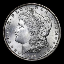 ***Auction Highlight*** 1897-p Morgan Dollar $1 Graded ms66+ by SEGS (fc)