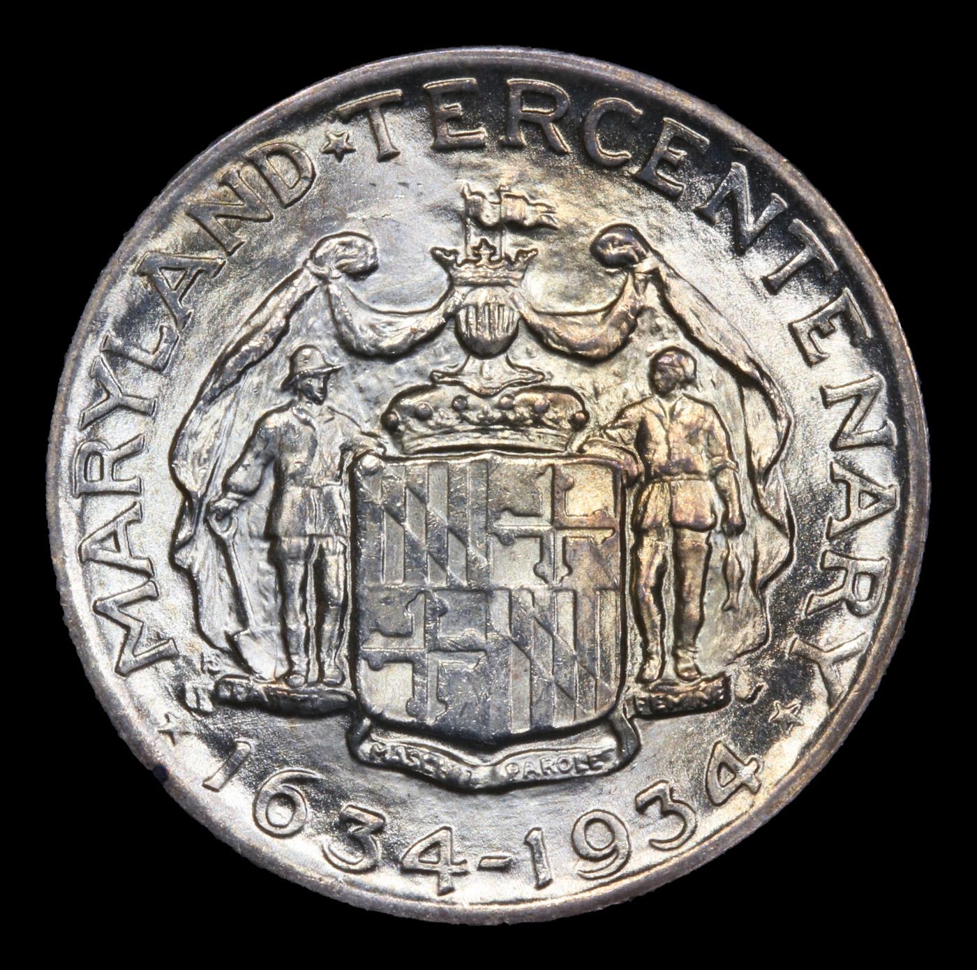 ***Auction Highlight*** 1934 Maryland Old Commem Half Dollar 50c Graded ms66+ By SEGS (fc)