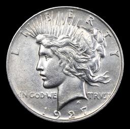 1927-d Peace Dollar $1 Grades Unc Details