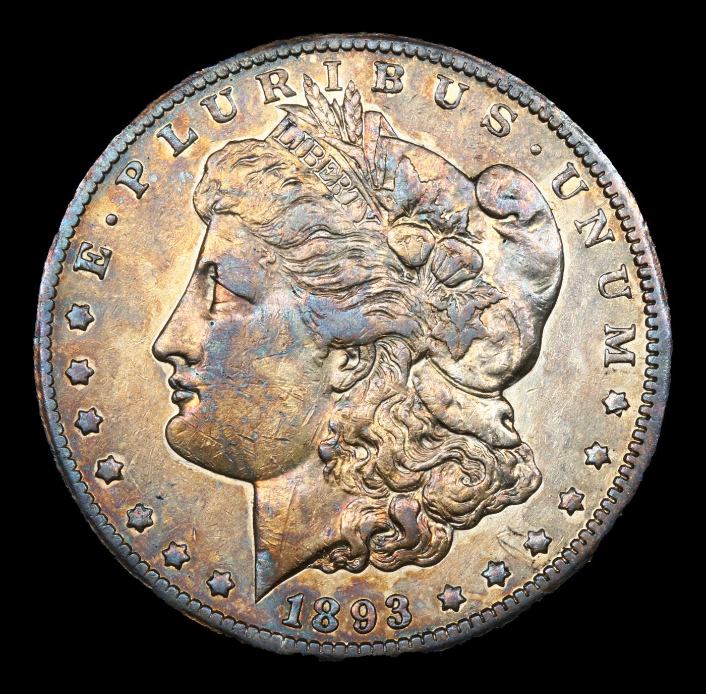 ***Auction Highlight*** 1893-cc Morgan Dollar $1 Graded au55 details By SEGS (fc)