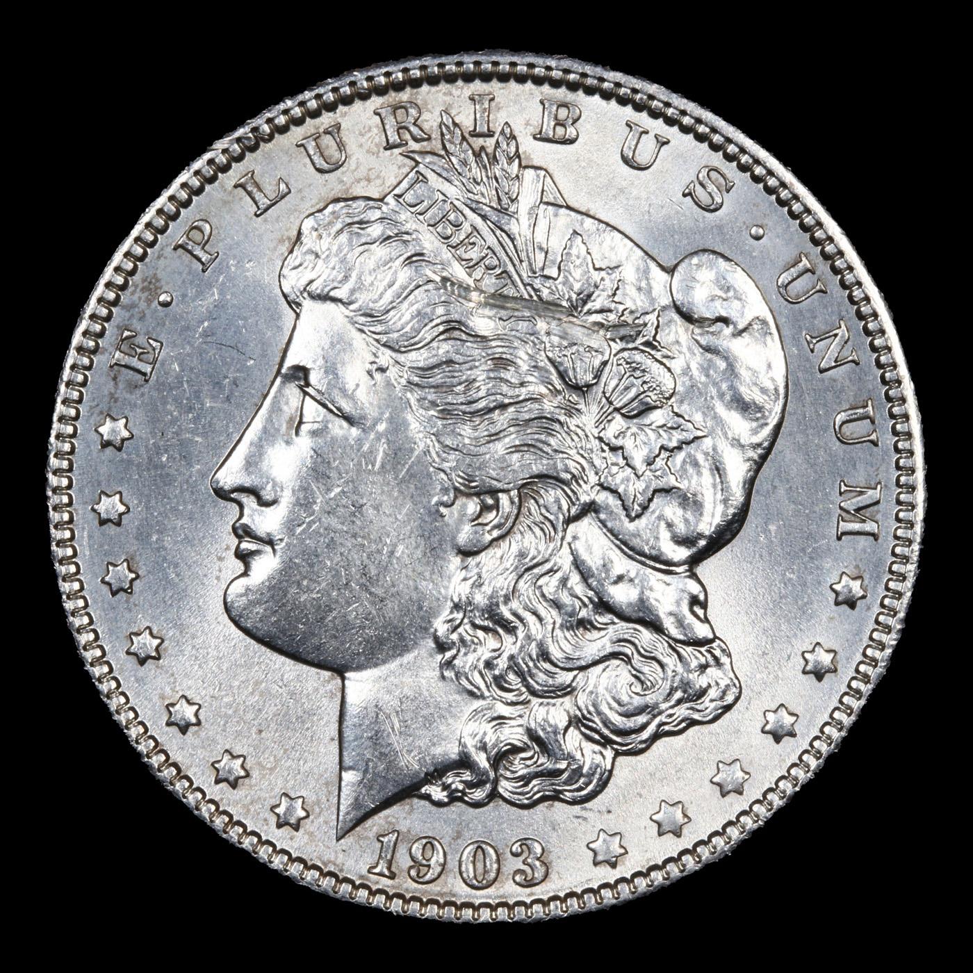 1903-p Morgan Dollar $1 Grades Choice+ Unc