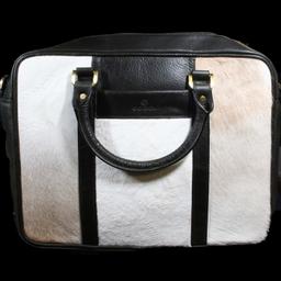 Gio Isaza : A Rare First Release Leather and Fur Attache (computer) Bag, See How To Win This FREE!