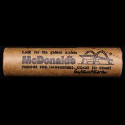 Mixed small cents 1c orig shotgun roll, 1919-d Wheat Cent, 1898 Indian Cent other end McDonalds Wr