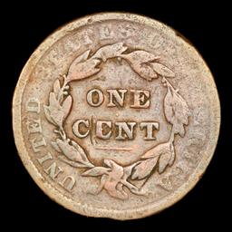 1839 Head of '38 Coronet Head Large Cent 1c Grades g+