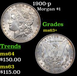 1900-p Morgan Dollar $1 Grades Select+ Unc