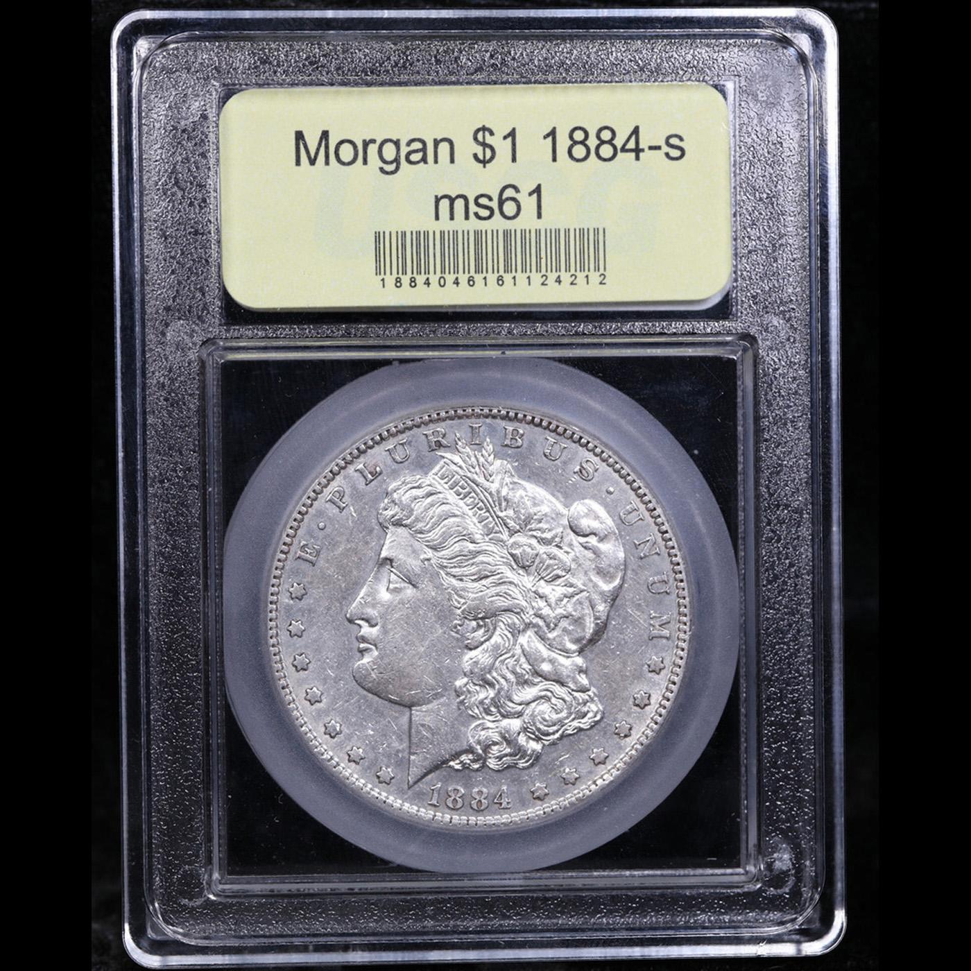 ***Auction Highlight*** 1884-s Morgan Dollar 1 Graded BU+ by USCG (fc)