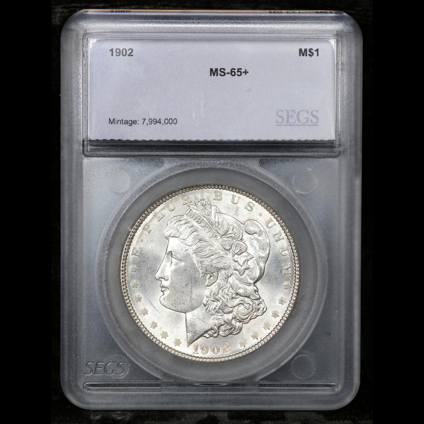 ***Auction Highlight*** 1902-p Morgan Dollar 1 Graded ms65+ By SEGS (fc)