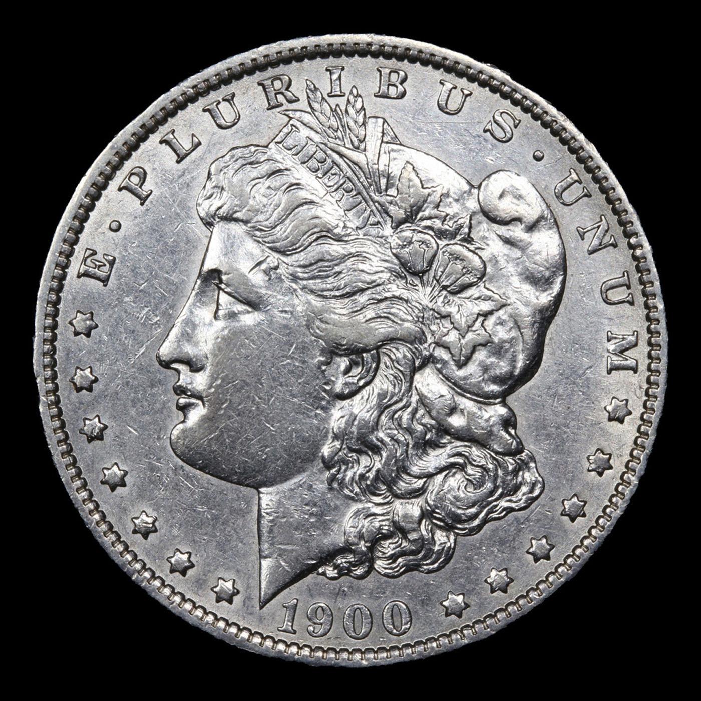 1900-o/cc Top 100 Morgan Dollar 1 Grades BU+ By USCG