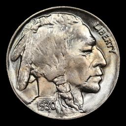 ***Auction Highlight*** 1930-p Buffalo Nickel TOP POP! 5c Graded ms67+ By SEGS (fc)