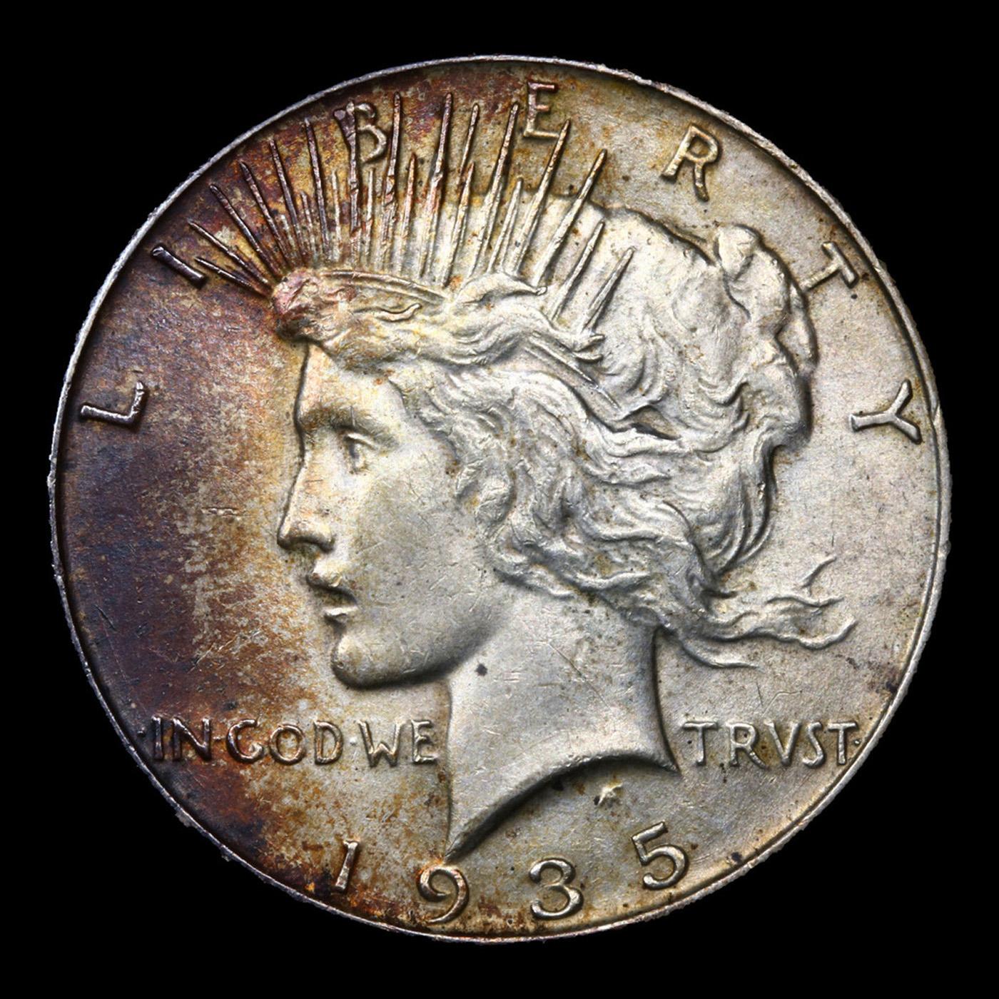 1935-p Peace Dollar $1 Grades Choice Unc