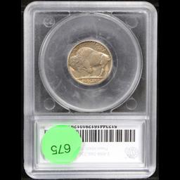 ***Auction Highlight*** 1937-d 3 leg Buffalo Nickel FS-901 5c Graded ms64+ By SEGS (fc)