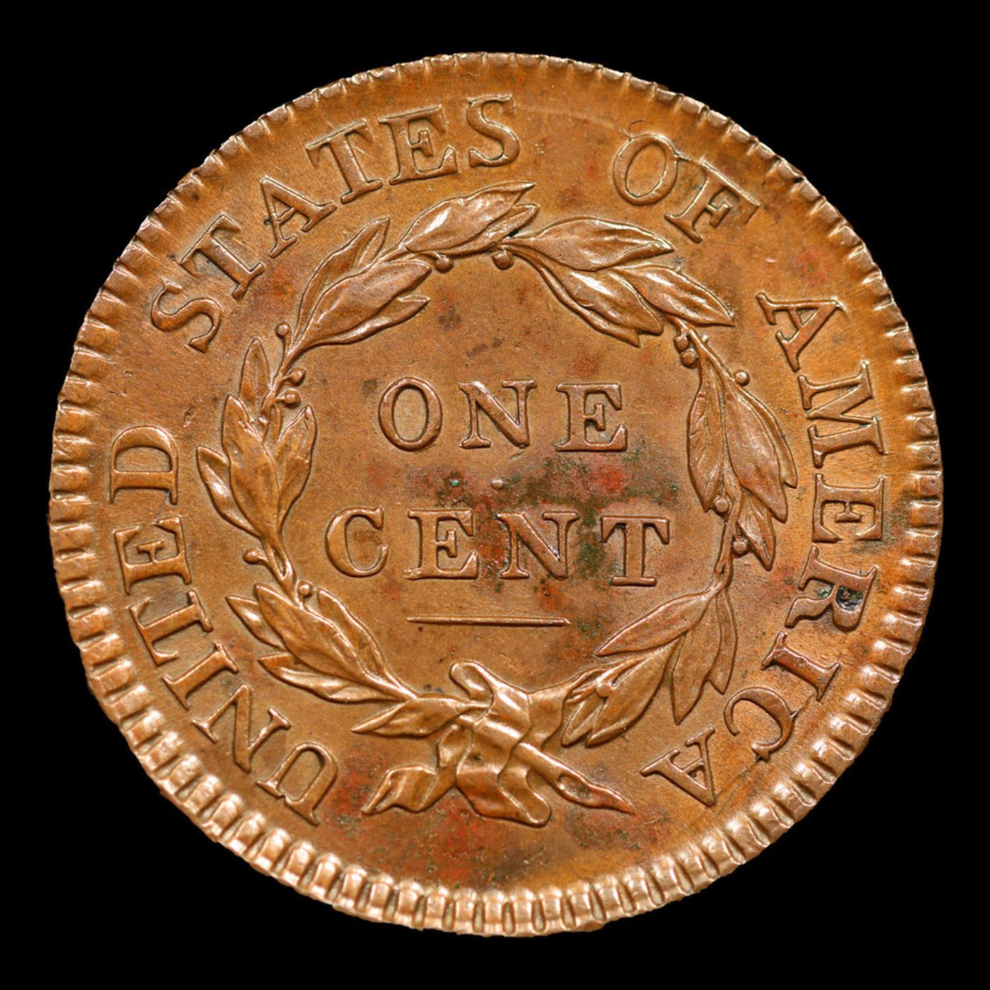 ***Auction Highlight*** 1817 13 Stars Coronet Head Large Cent 1c Graded au58+ By SEGS (fc)