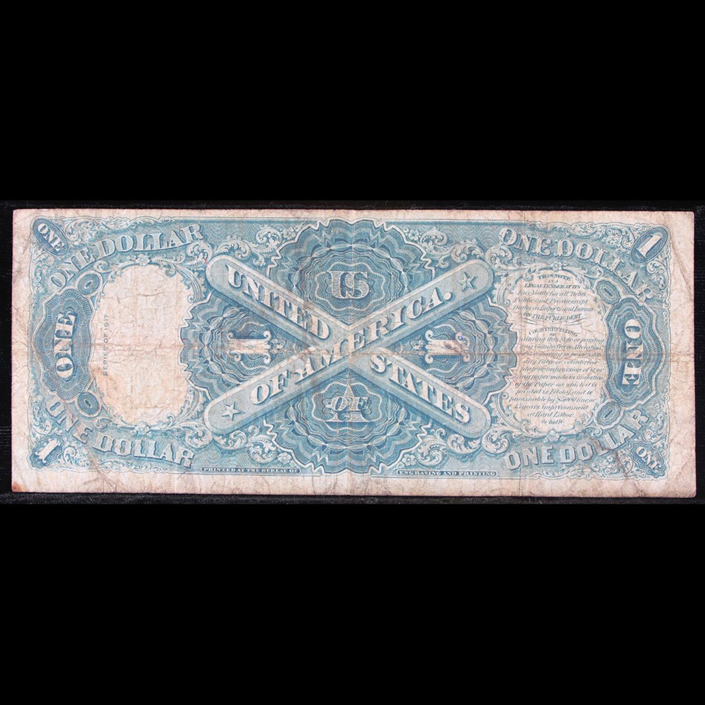 1917 $1 Legal Tender, Signatures of Speelman & White, FR39 Grades vf, very fine