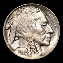 1914-s Buffalo Nickel 5c Grades Select Unc