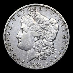 1881-cc Morgan Dollar $1 Grades vf++