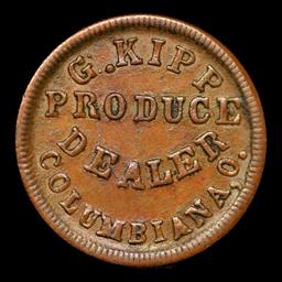 1864 Ohio Civil War Token Fr-OH-190-B-2a R-3 1c Grades Select Unc BN