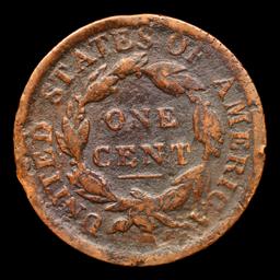 1817 13 Stars Coronet Head Large Cent 1c Grades vg+