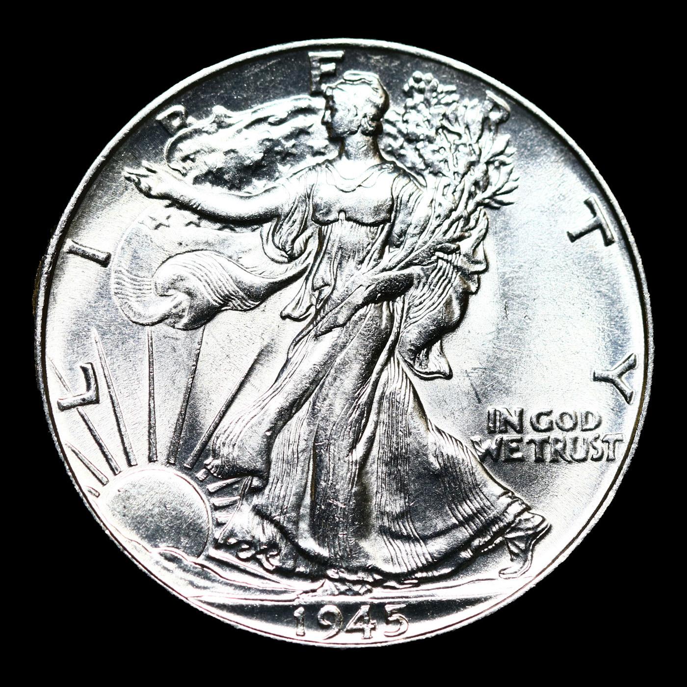 1945-p Walking Liberty Half Dollar 50c Grades GEM+ Unc