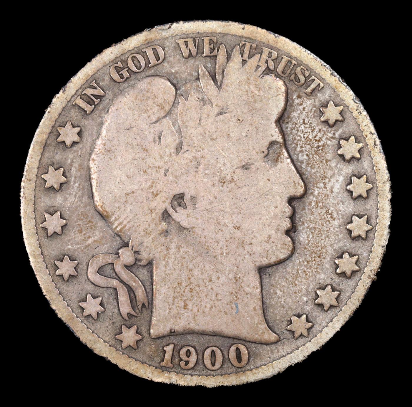 1900-s Barber Half Dollars 50c Grades g+