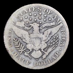 1900-s Barber Half Dollars 50c Grades g+