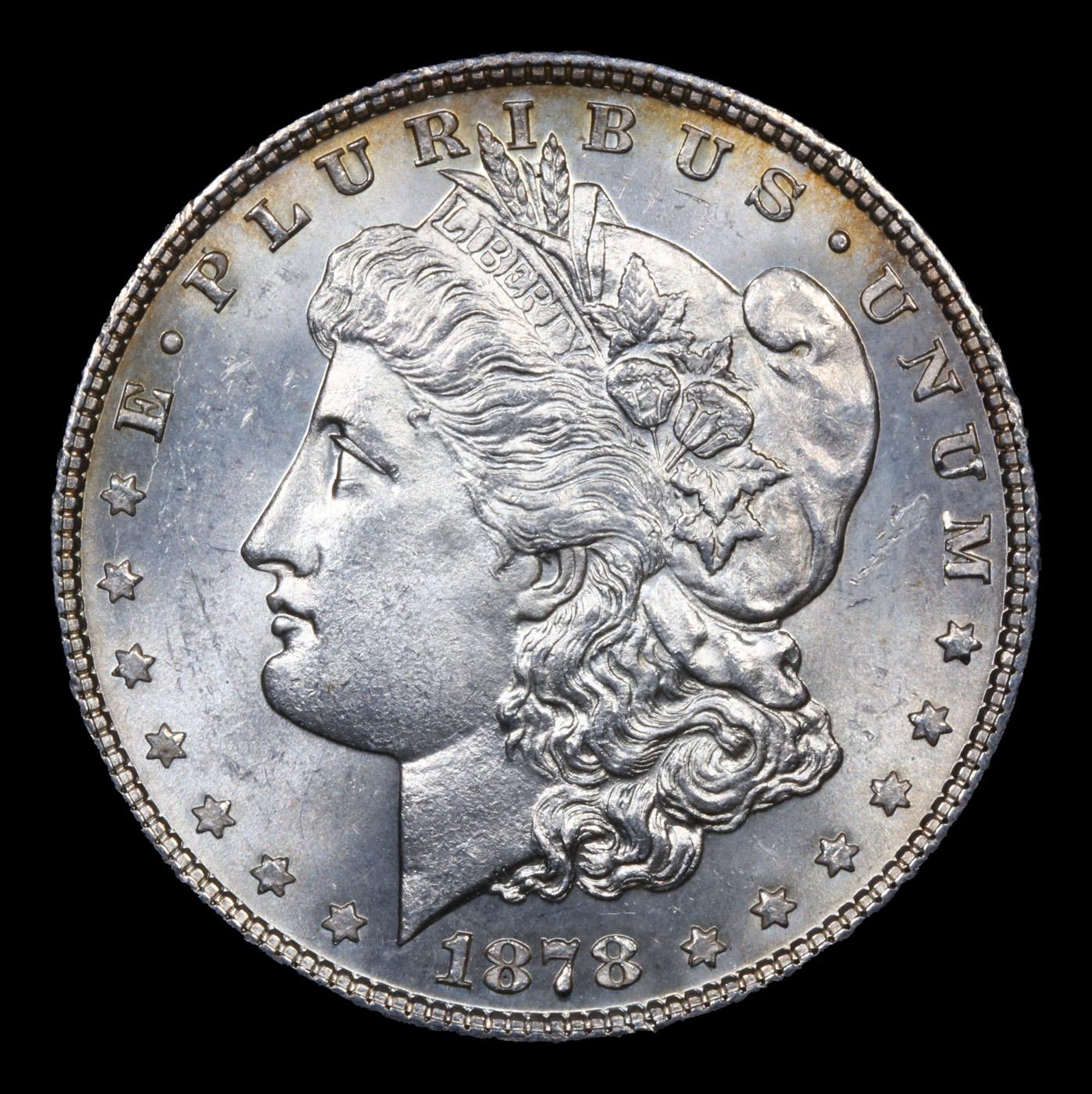 ***Auction Highlight*** 1878-p Rev 7TF Morgan Dollar $1 Graded ms65 By SEGS (fc)
