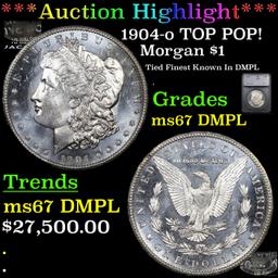 ***Auction Highlight*** 1904-o Morgan Dollar TOP POP! $1 Graded ms67 DMPL By SEGS (fc)