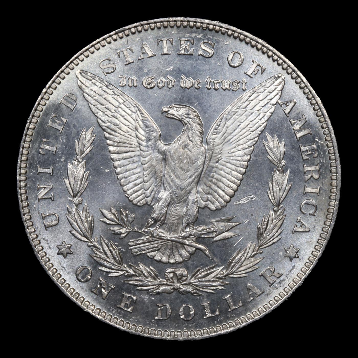 ***Auction Highlight*** 1878-p 7tf Morgan Dollar Near TOP POP! $1 Graded ms65+ dmpl By SEGS (fc)