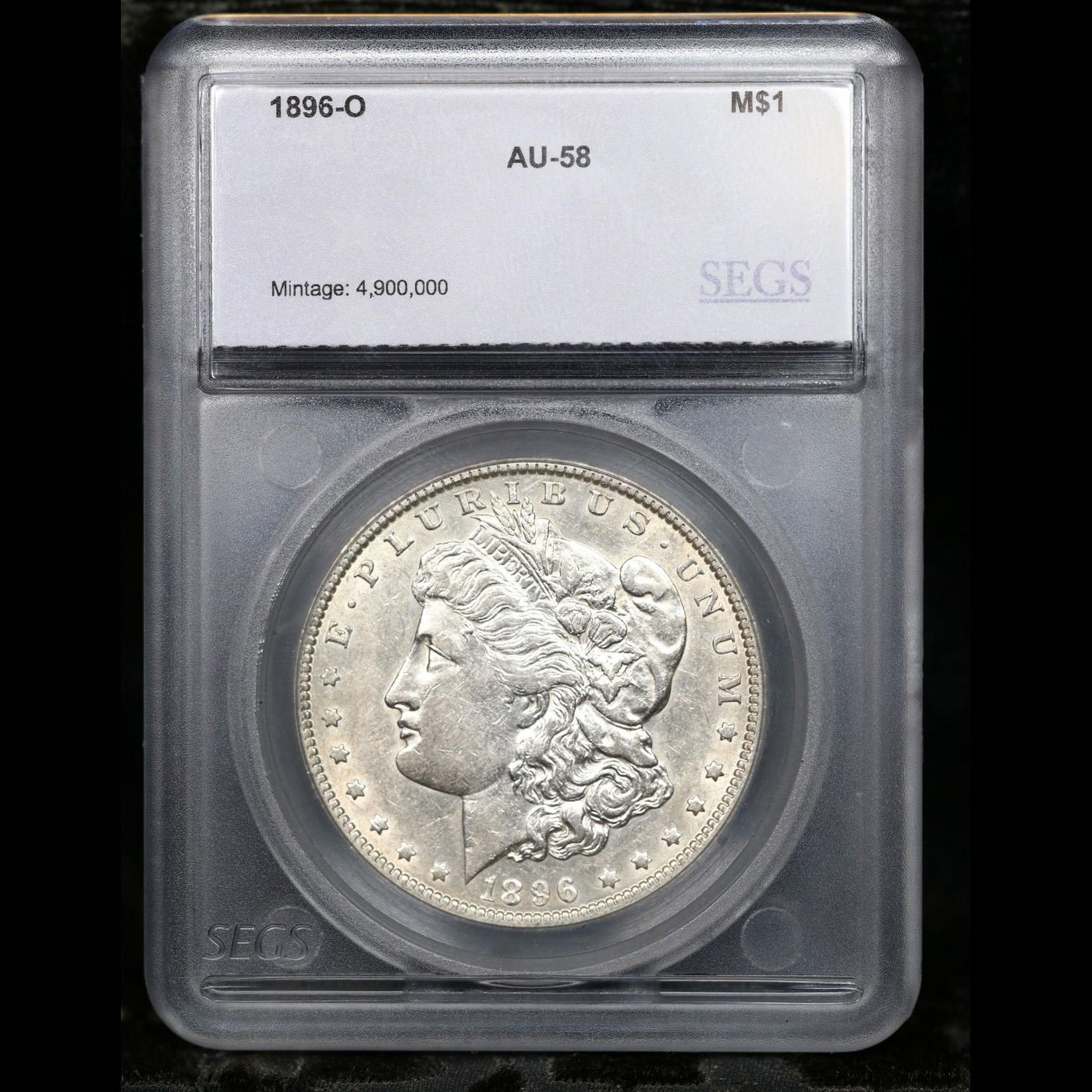 1896-o Morgan Dollar $1 Graded au58 By SEGS