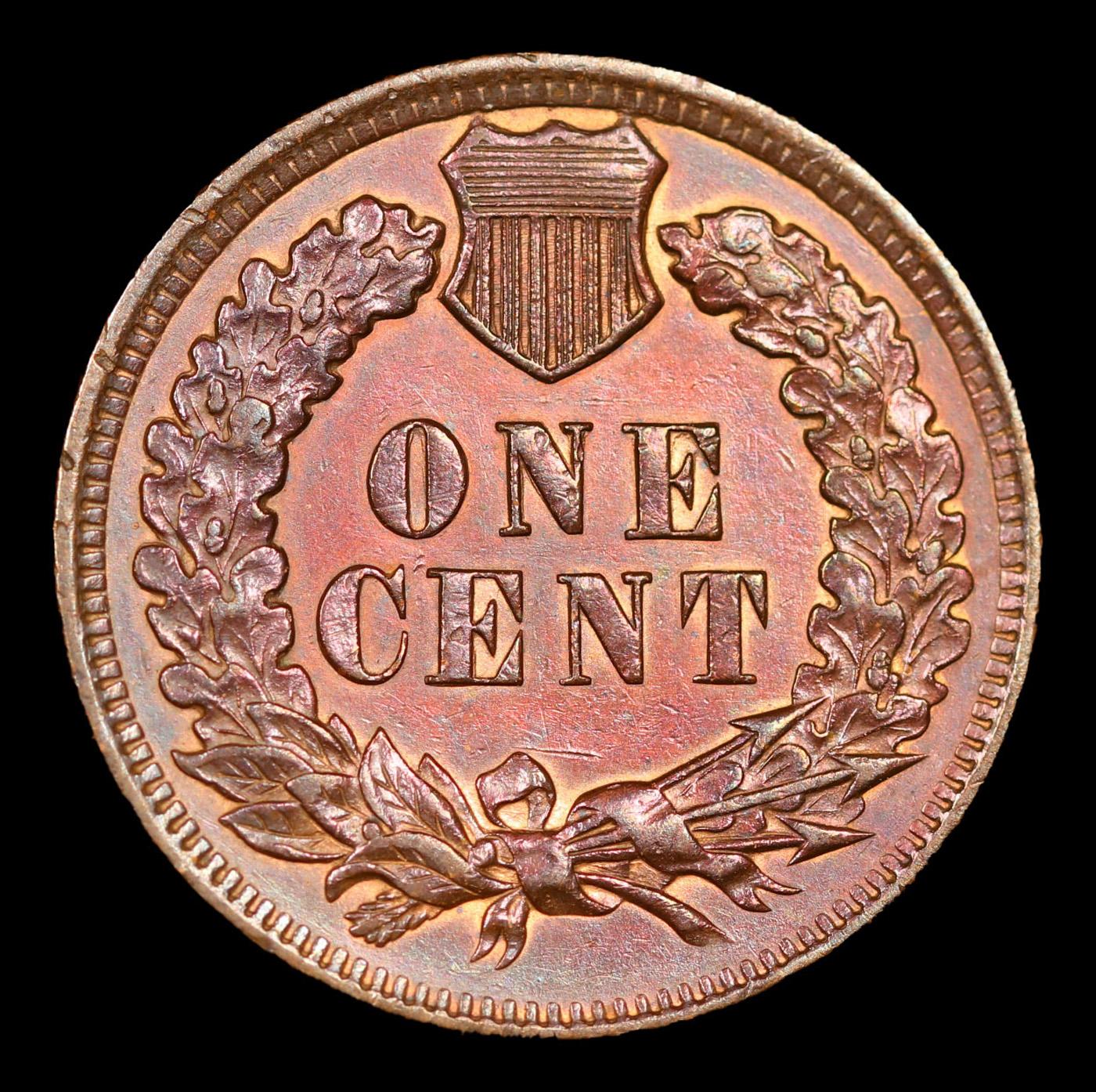 1901 Indian Cent 1c Grades Choice AU/BU Slider+