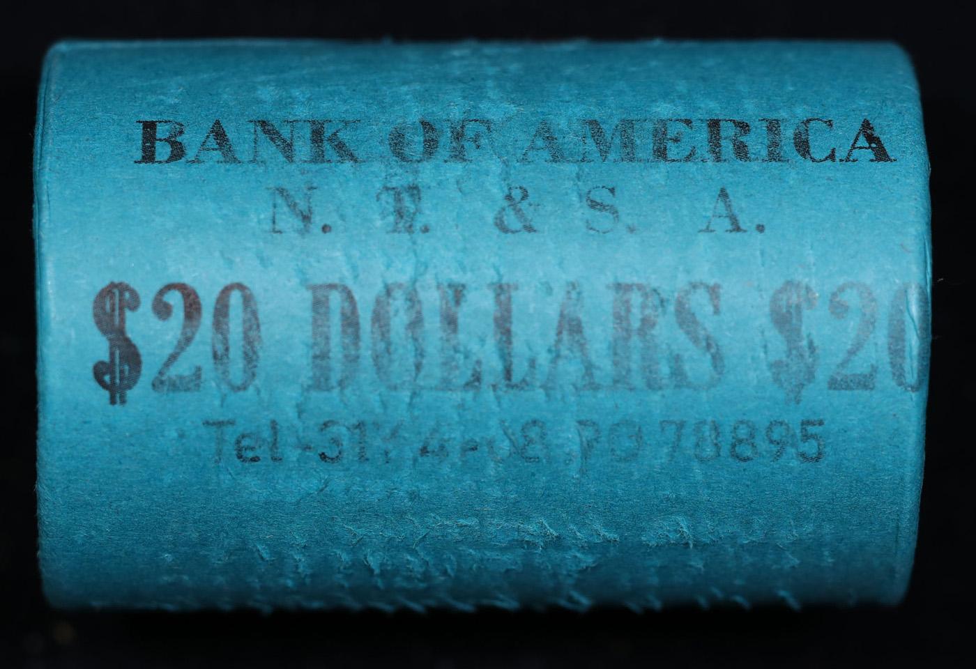 ***Auction Highlight*** Bank Of America 1882 & 'D' Ends Mixed Morgan/Peace Silver dollar roll, 20 co